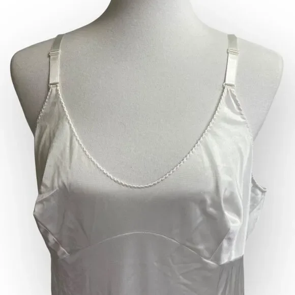 Vintage Full chemise long slip gown nightgown, size 40 (bra size). Approx XL - Picture 2 of 13